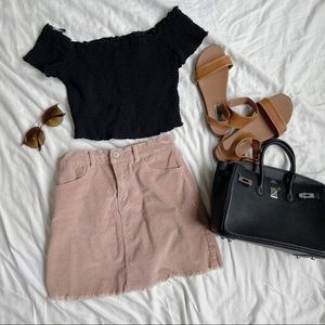 RARE BRANDY MELVILLE CORDUROY MINI SKIRT